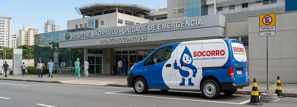 Profissional realizando Desentupimento e Manutenção Preventiva para Hospitais, Clínicas e Postos de Saúde em Balneário Camboriú
