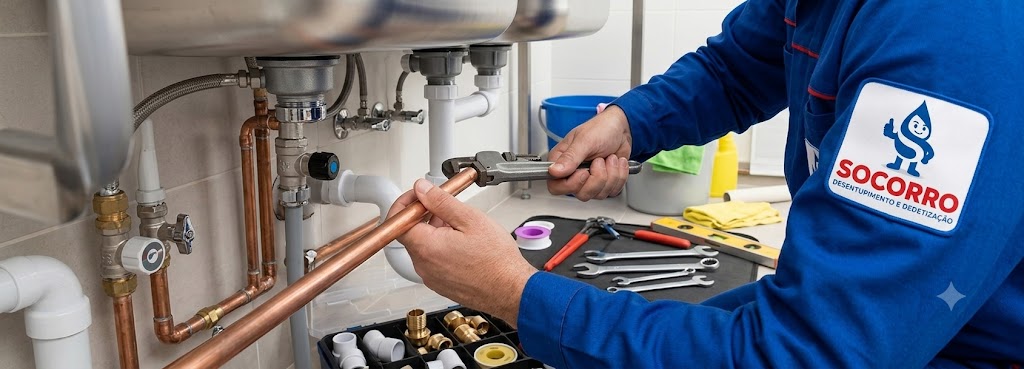 Profissional realizando Serviços de Hidráulica em Balneário Camboriú